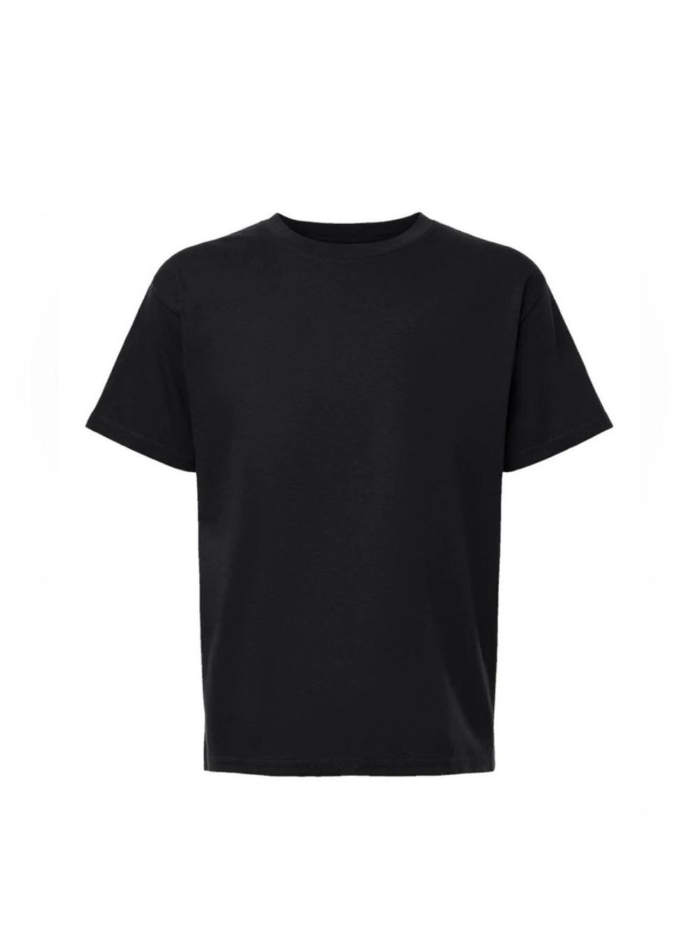 AMERICAN APPAREL SMALL KIDS 4PK T-SHIRTS - BLACK SIZE 10 (NEW WITH TAGS) A13